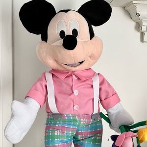 Spring Time Mickey Mouse 22” Free Standing Spring Flowers Plush